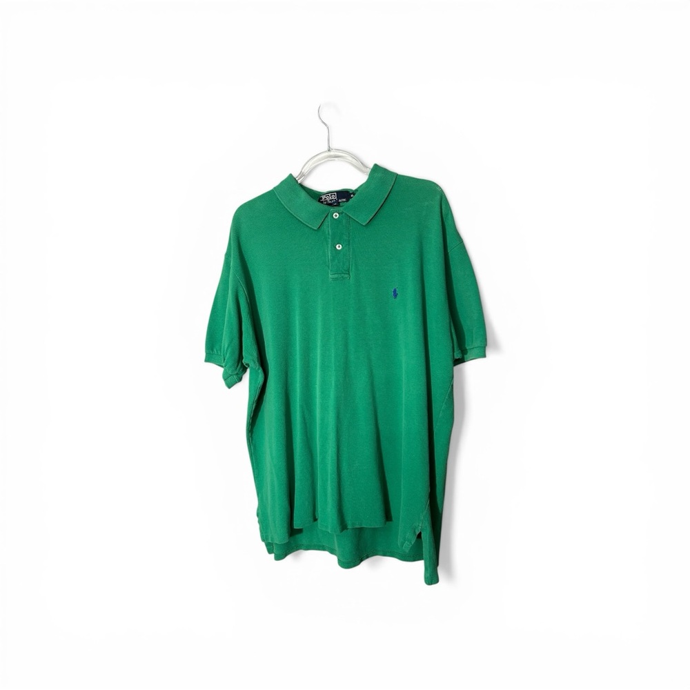 Polo Ralph Lauren Size XL Green Short Sleeve Polo 100% Cotton
